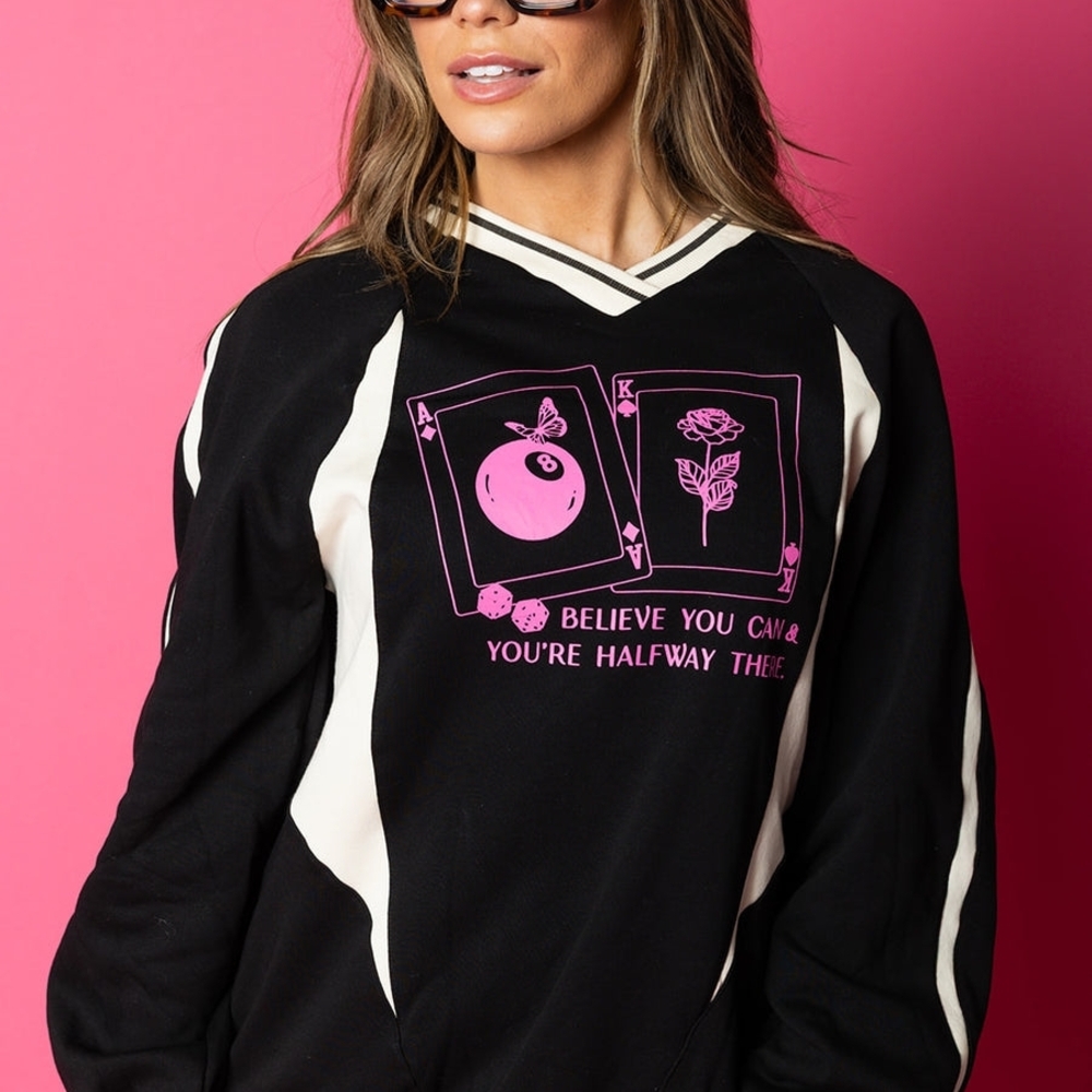 Chaser Black and Pink Graphic Tee - Picture 2 of 8